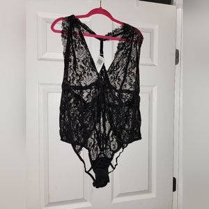 Torrid Black Lace Bodysuit